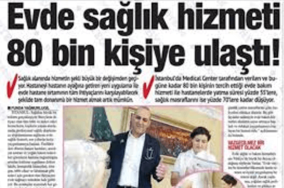 Medical Center'ın Evde Sağlık Hizmeti 80 Bin Kişiye Ulaştı